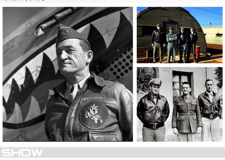 cockpit 飞虎队血幅版a-2飞行夹克(马皮)