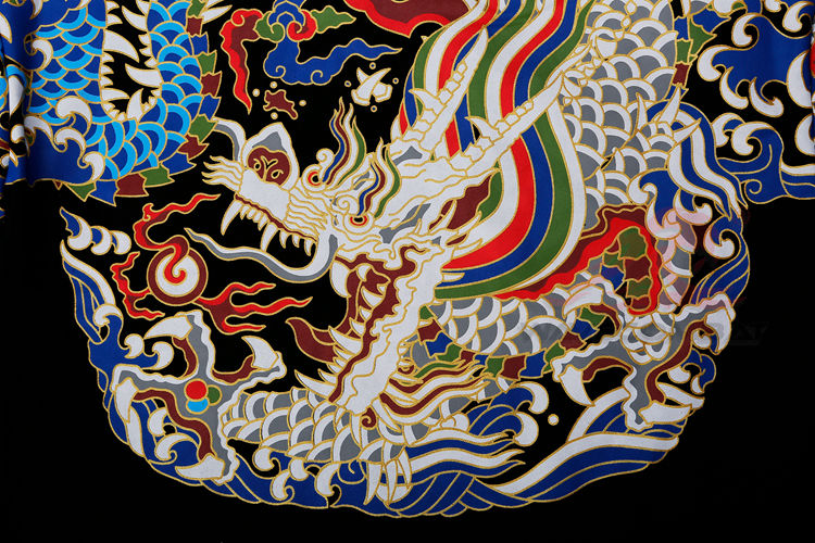 大明描金飞鱼纹云肩通袖襕套头卫衣