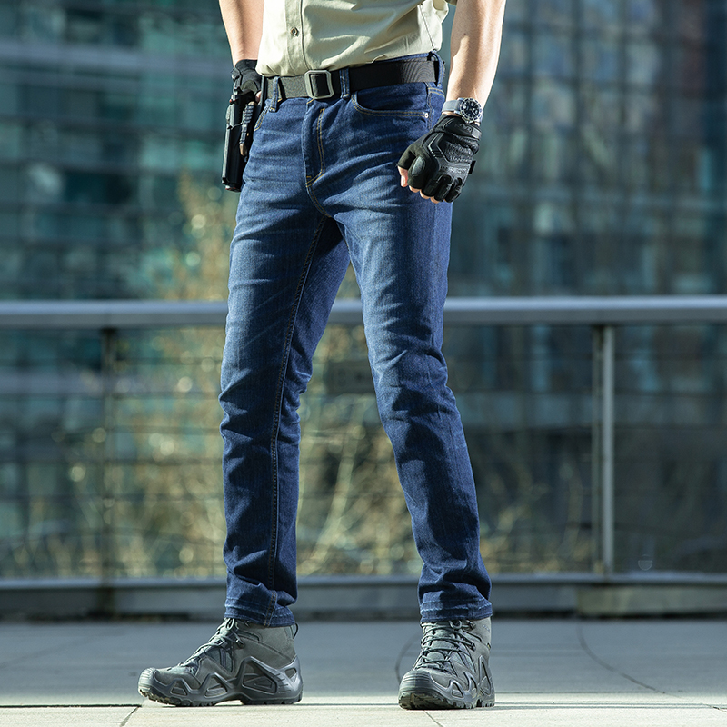 新品龙牙隐冰cordura战术牛仔裤男修身户外通勤牛仔长裤夏季铁血